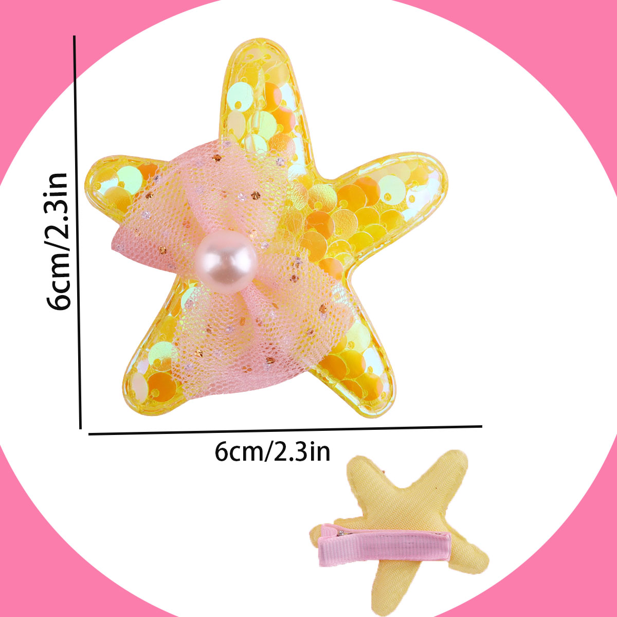 1/7 Buah Jepit Rambut Bintang  - Glitter Tablecloth ulasan dan harga