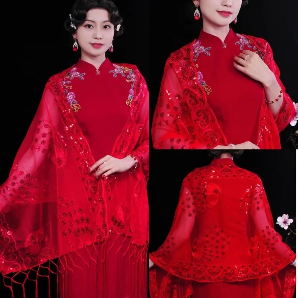 Selendang Pernikahan Elegan Be - Glitter Tablecloth ulasan dan harga