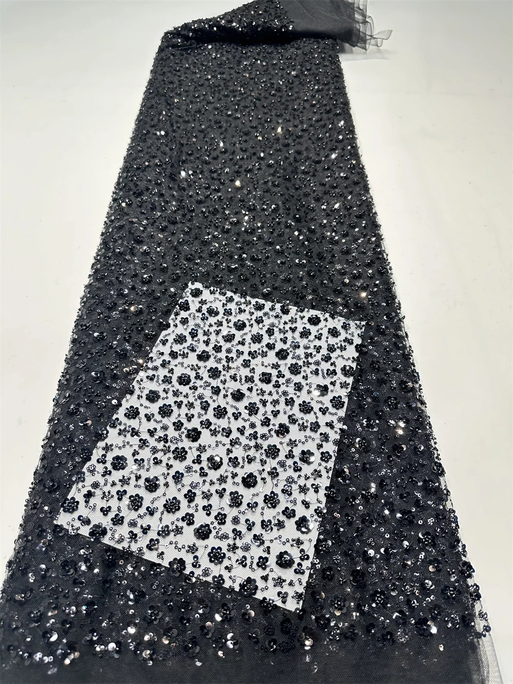 Kain Brokat Afrika 2026 Payet  - Glitter Tablecloth ulasan dan harga