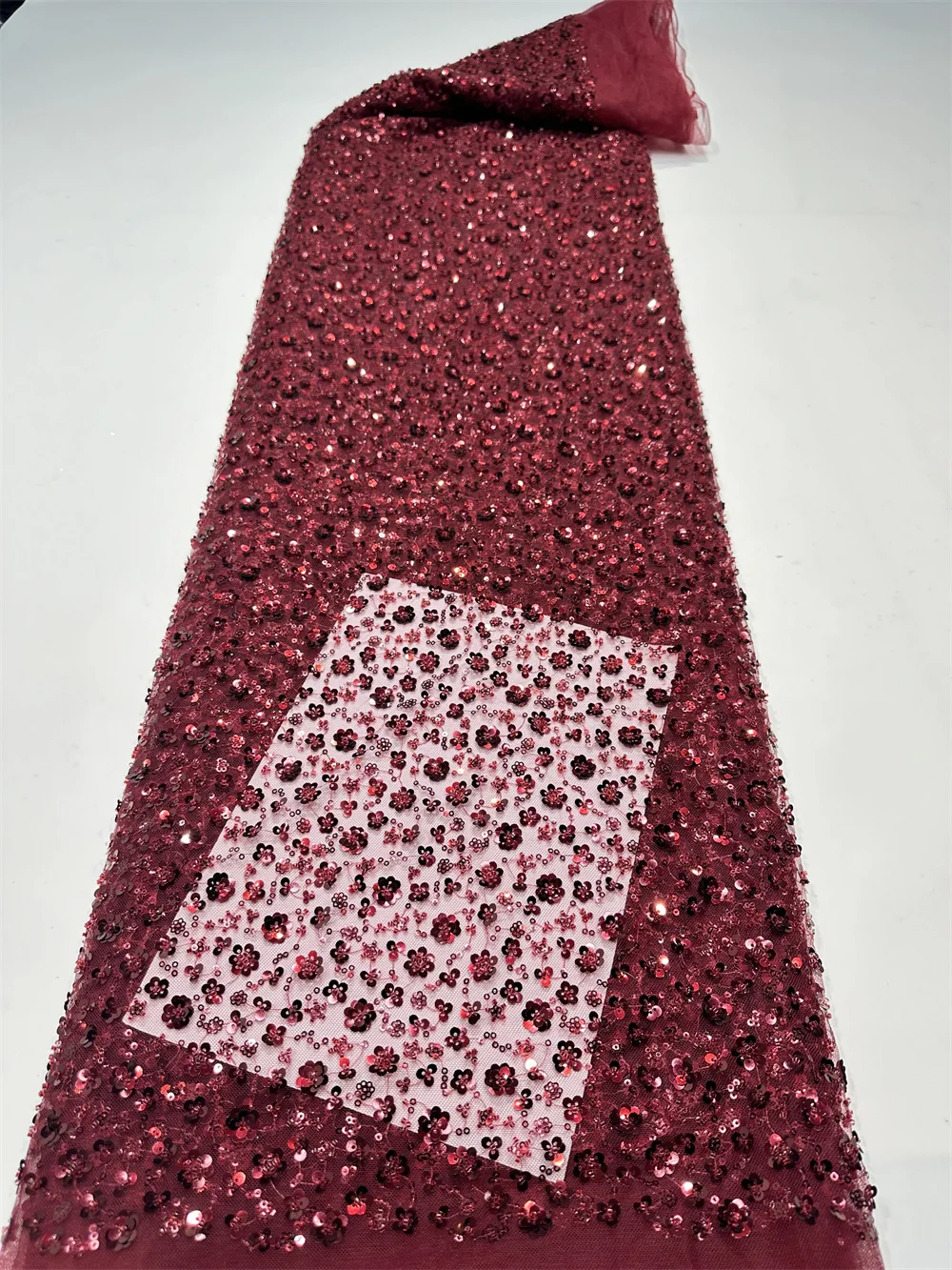Kain Brokat Afrika 2026 Payet  - Glitter Tablecloth ulasan dan harga