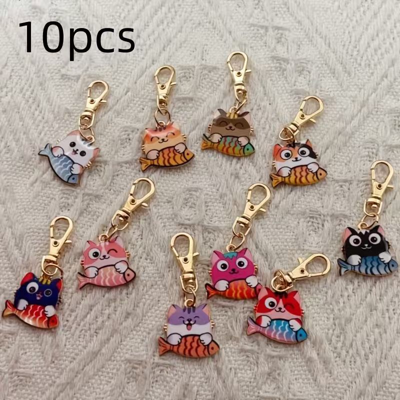 10 buah gantungan kunci kucing - Event Party ulasan dan harga